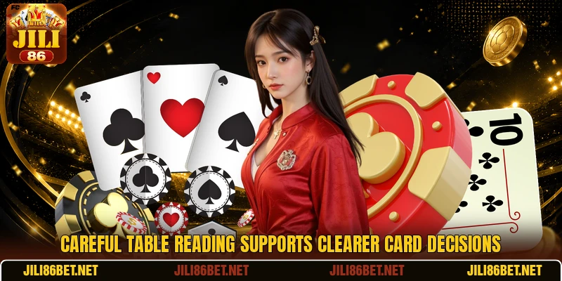 Careful table reading supports clearer card decisions