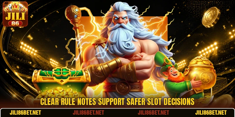 Clear rule notes support safer slot decisions