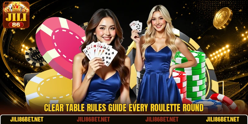 Clear table rules guide every roulette round Clear table rules guide every roulette round