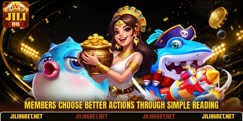 Members choose better actions through simple reading