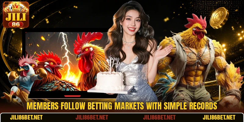 Members follow betting markets with simple records Members follow betting markets with simple records
