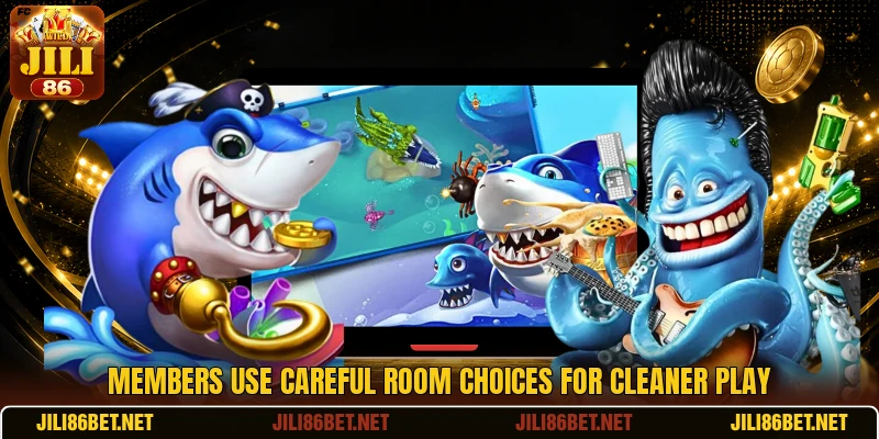Members use careful room choices for cleaner play Members use careful room choices for cleaner play