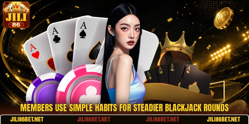 Members use simple habits for steadier blackjack rounds