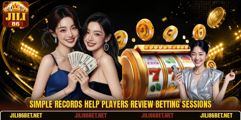 Simple records help players review betting sessions Simple records help players review betting sessions