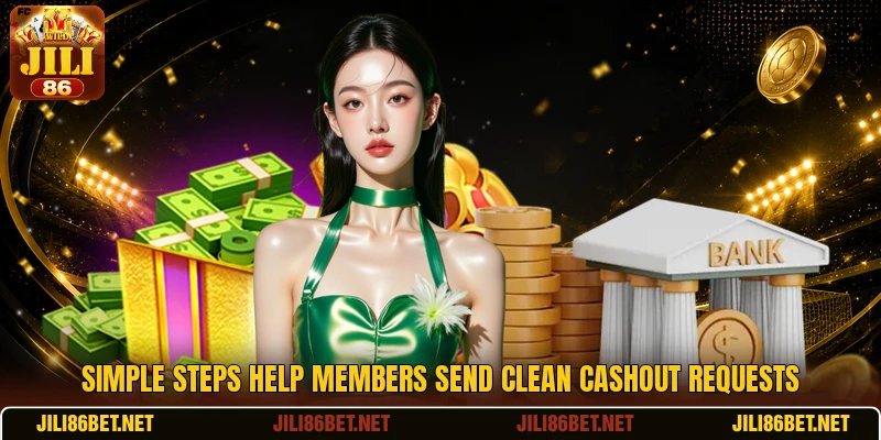 Simple steps help members send clean cashout requests