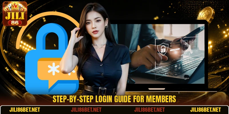 Step-by-step login guide for members
