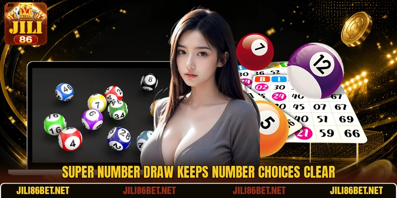 Super Number Draw keeps number choices clear Super Number Draw keeps number choices clear