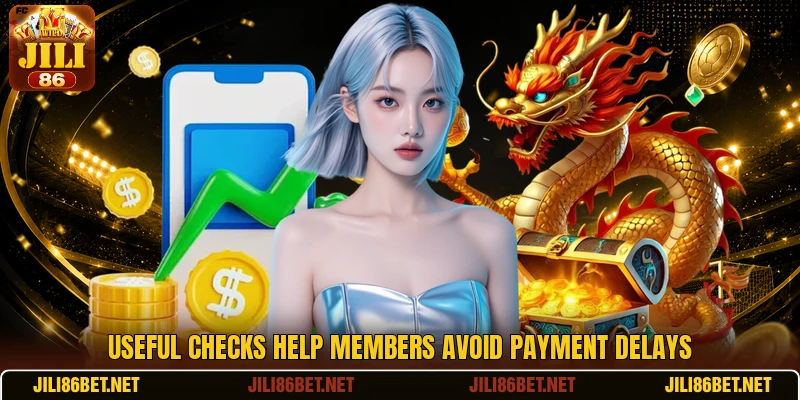 Useful checks help members avoid payment delays